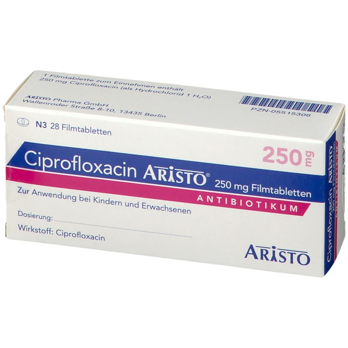 ciprofloxacin 250 mg iv
