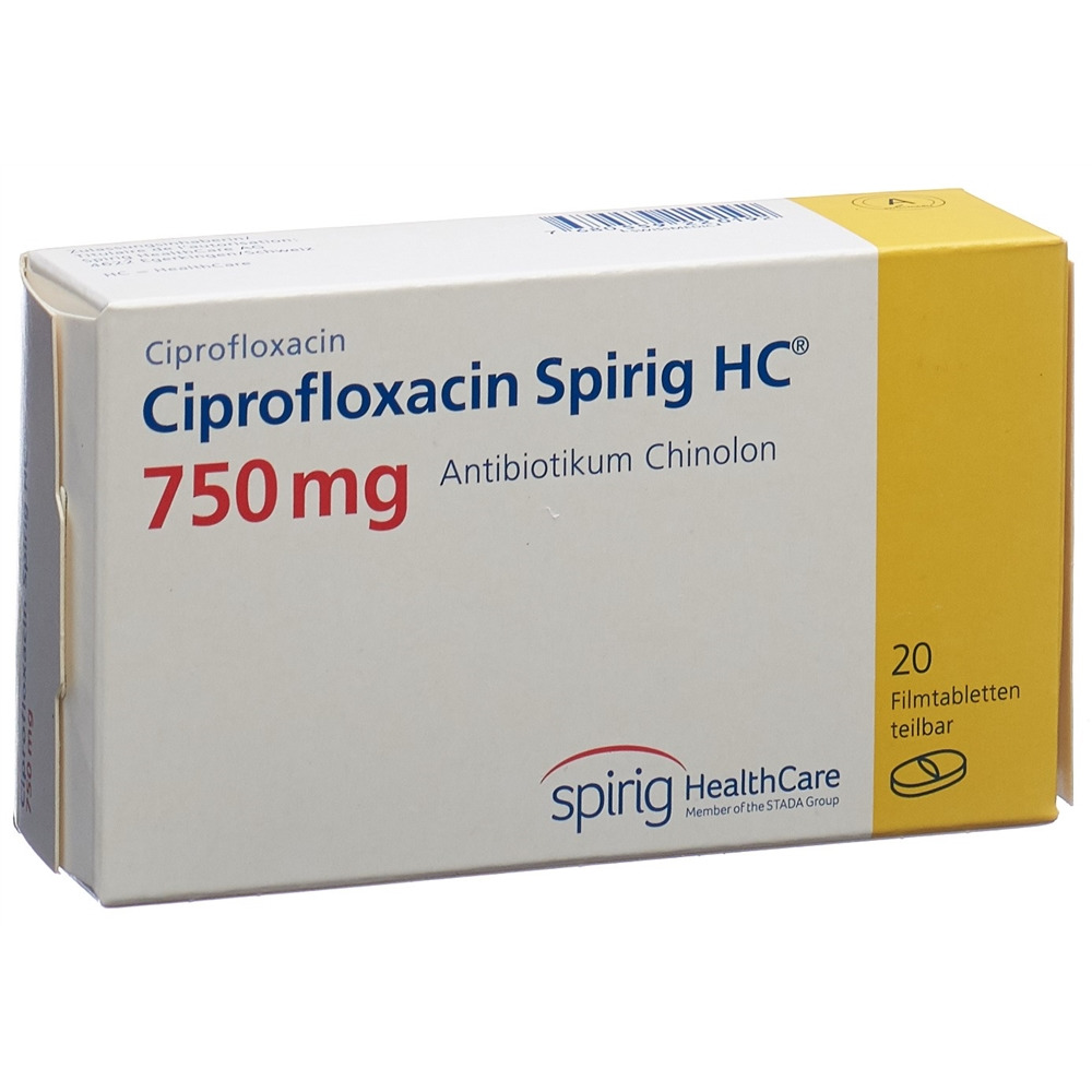 Ciprofloxacin krka 750 mg