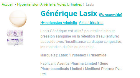 Commander du lasix