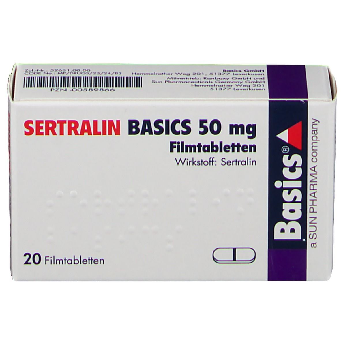 commander du sertraline