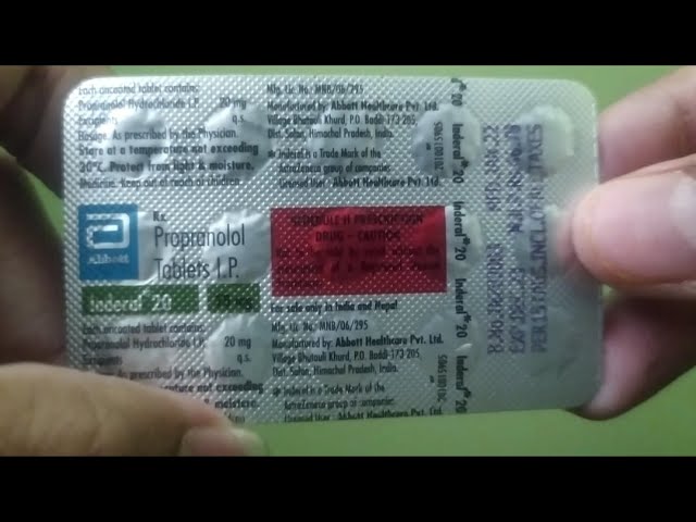 Inderal 20 mg