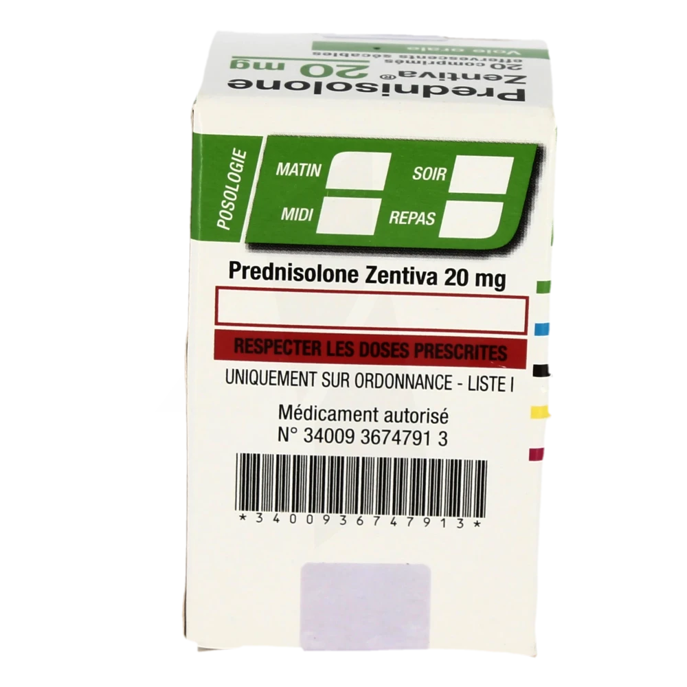 prednisolone 20mg le soir