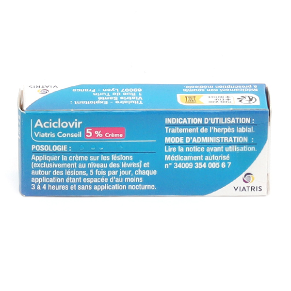 prix de la creme zovirax