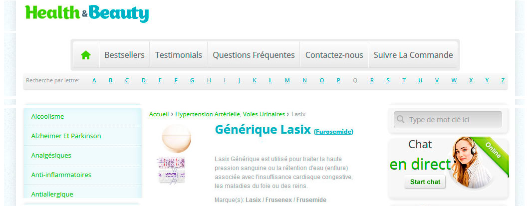Lasilix 40 mg sans ordonnance