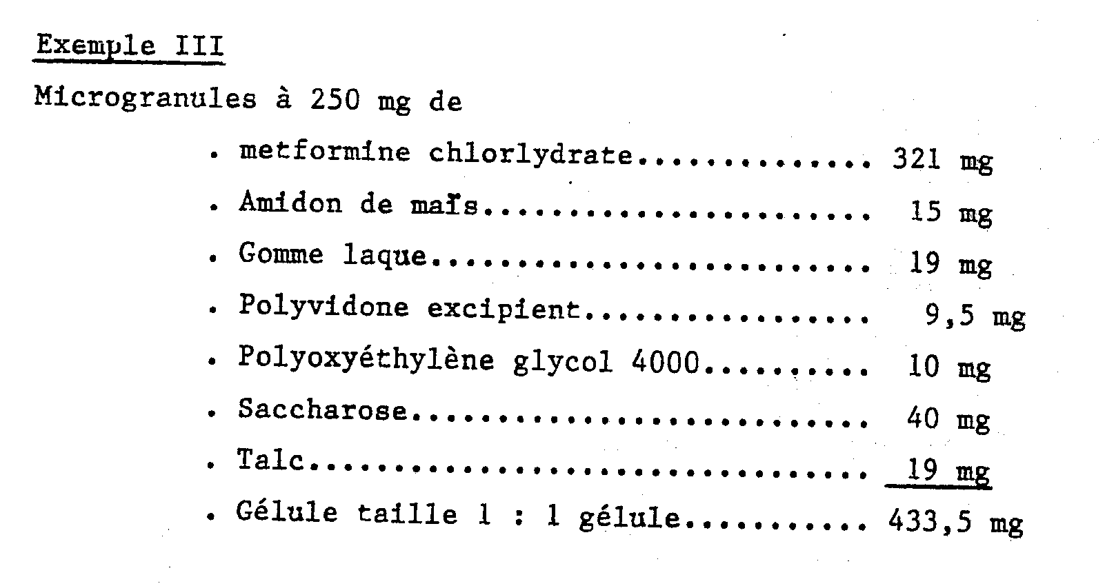 Ordre metformine