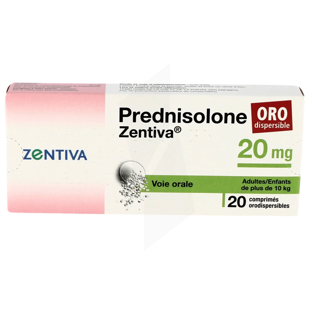 Prednisolone 20 mg prix
