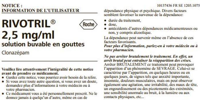 Prix Du Clonazépam