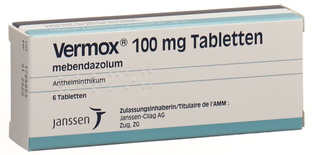 prix mebendazole