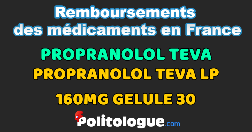 Prix Pour Propranolol