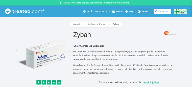 Prix pour zyban