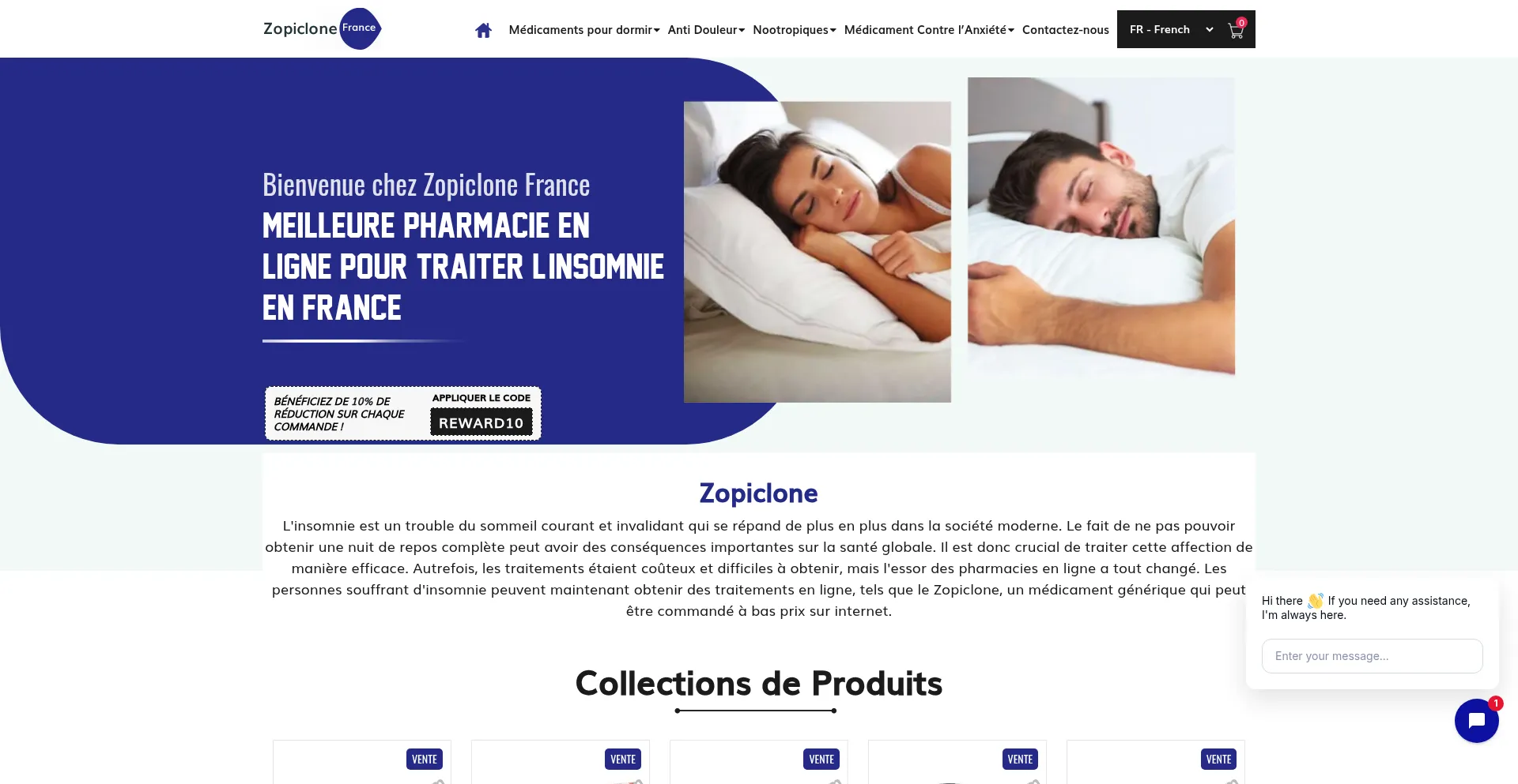 Prix zopiclone france