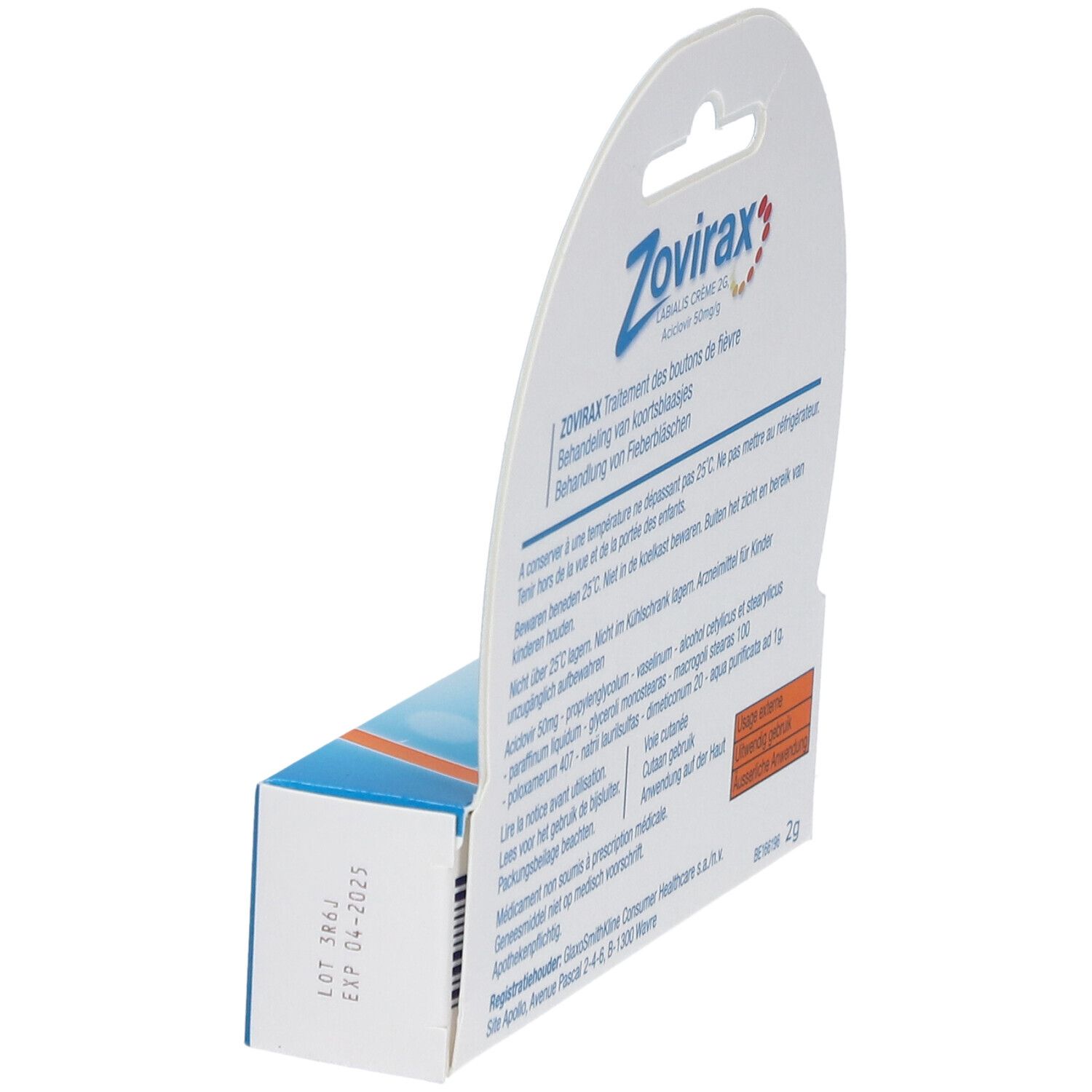 prix zovirax crème tube de 2g