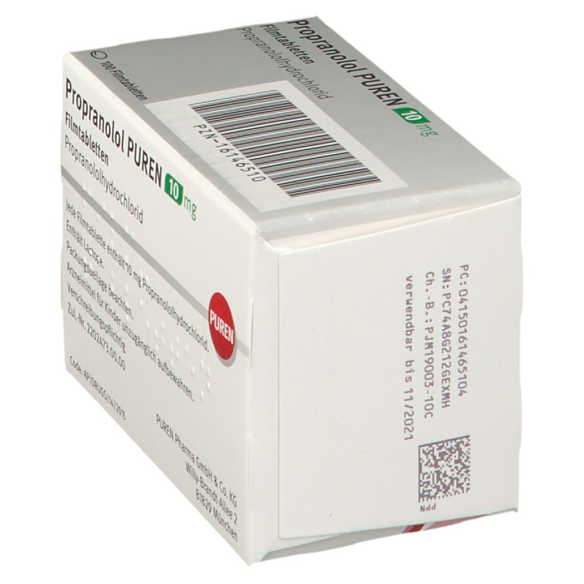Propranolol 10mg emc