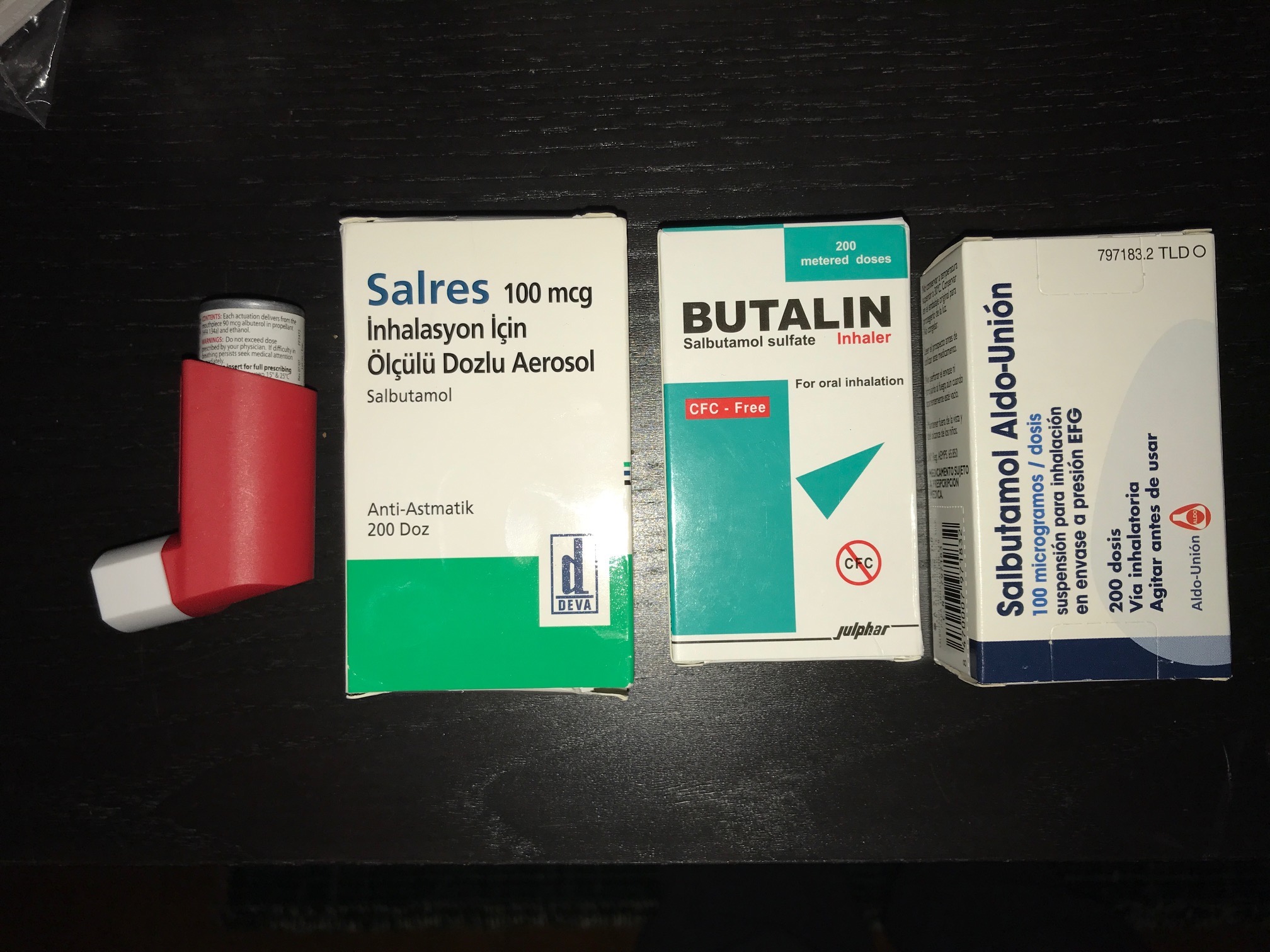 salbutamol spray prix