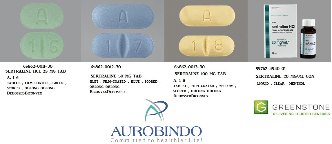 Sertraline 100mg hcl