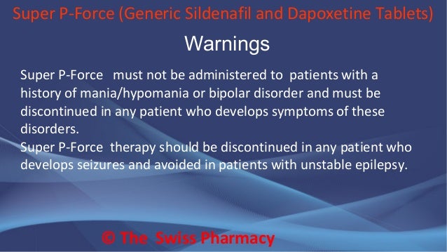 Super P Force Sildenafil Dapoxetine