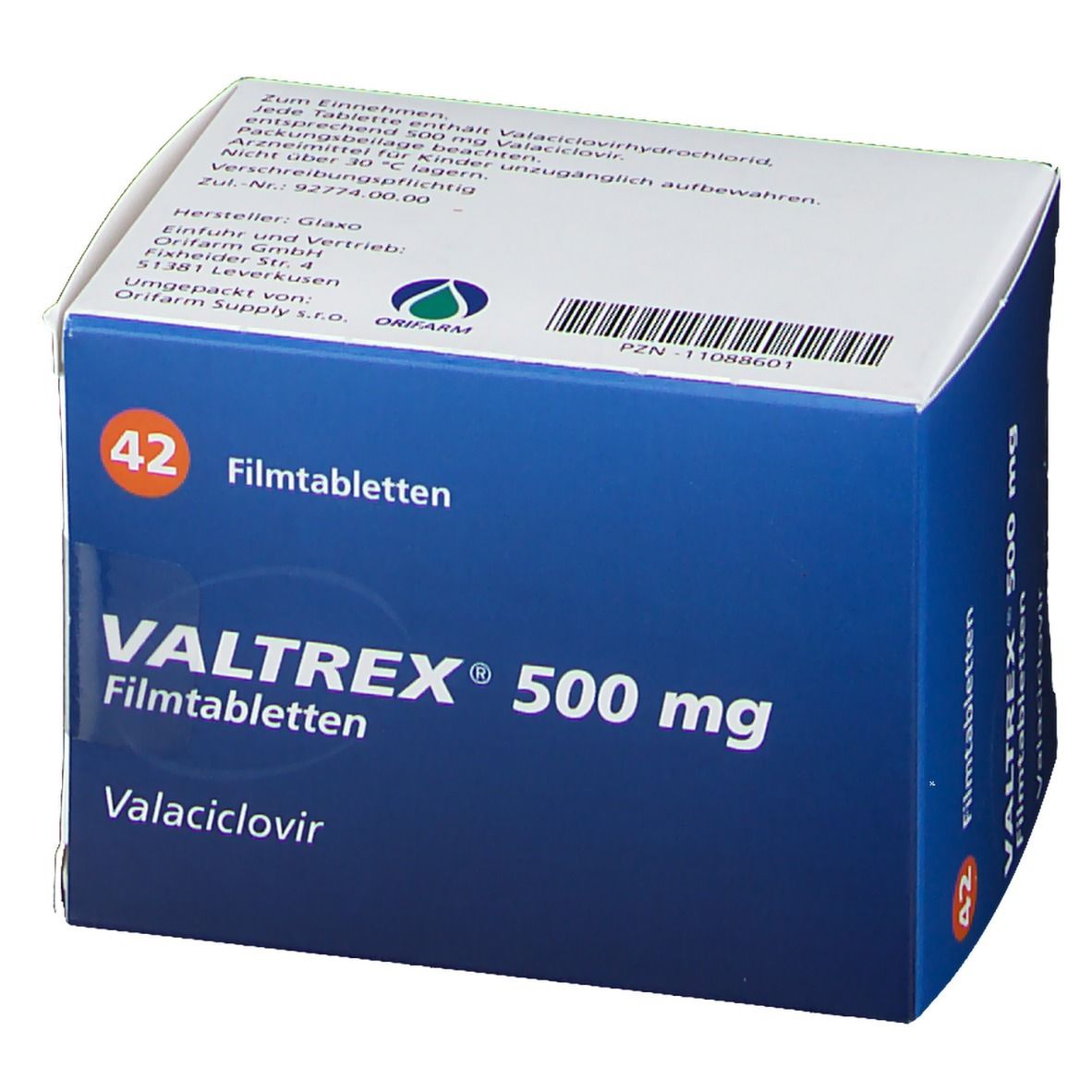 valtrex 500 mg prix