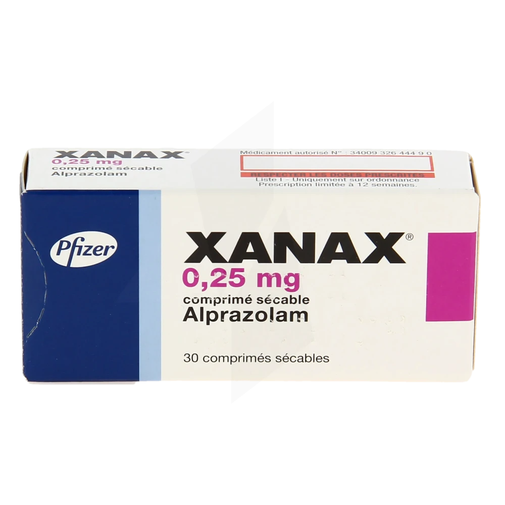 Xanax france prix