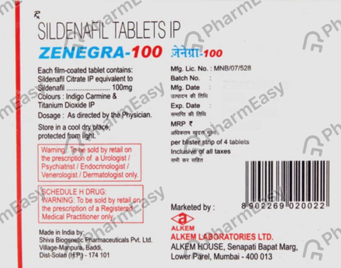 Zenegra prix