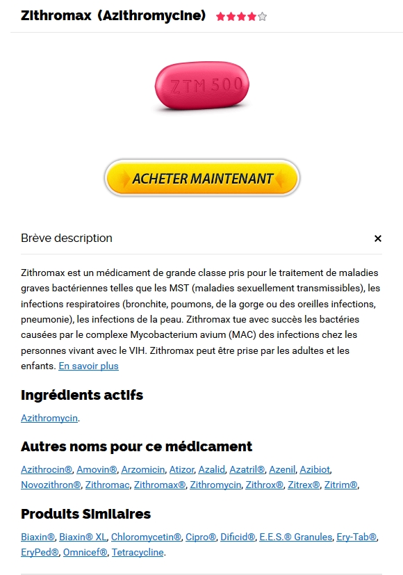 Zithromax comment acheter